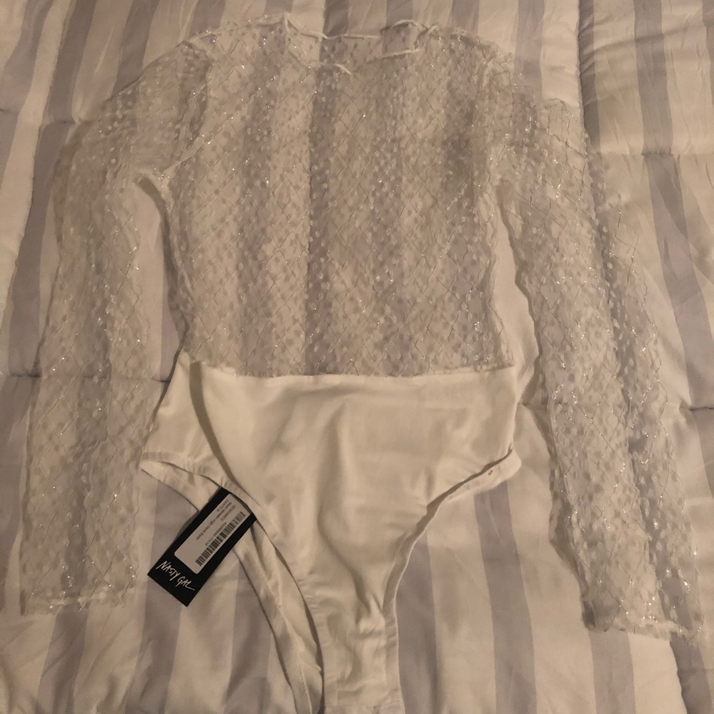Nasty Gal Metallic Mesh Bodysuit